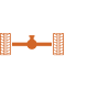 a car chassis with wheels icon