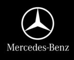mercedes benz brand logo symbol with name white design german car automobile illustration with black background free vector e1767643989586
